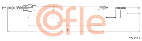 COFLE 92.10.7137 - Трос ручника