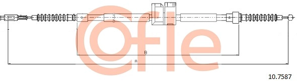 COFLE 92.10.7587 - Трос ручника