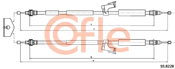 COFLE 92.10.8228 - Трос ручника