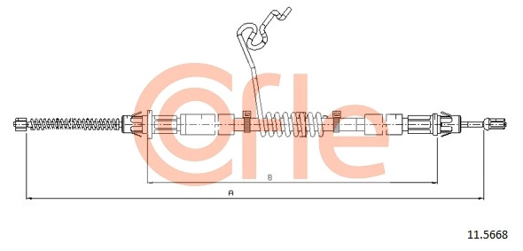 COFLE 92.11.5668 - Трос ручника