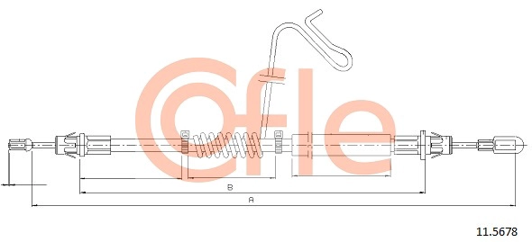 COFLE 92.11.5678 - Трос ручника