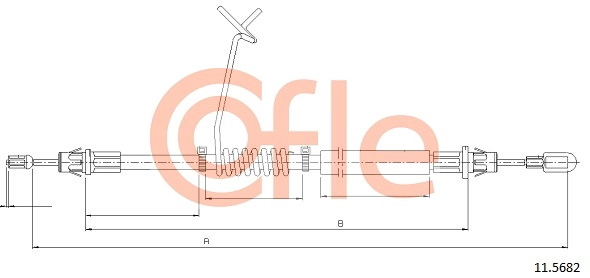 COFLE 92.11.5682 - Трос ручника