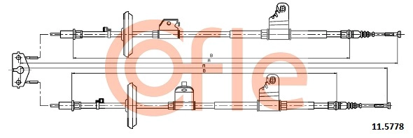 COFLE 92.11.5778 - Трос ручника