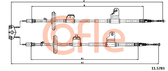 COFLE 92.11.5783 - Трос ручника