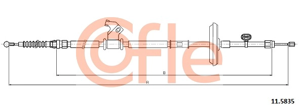 COFLE 92.11.5835 - Трос ручника