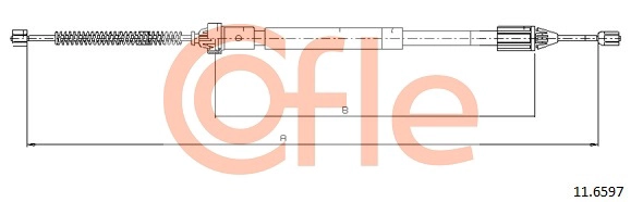 COFLE 92.11.6597 - Трос ручника