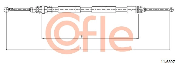COFLE 92.11.6807 - Трос ручника