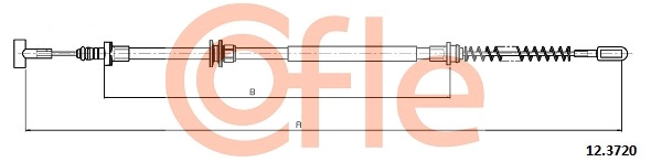 COFLE 92.12.3720 - Трос ручника