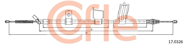 COFLE 92.17.0326 - Трос ручника