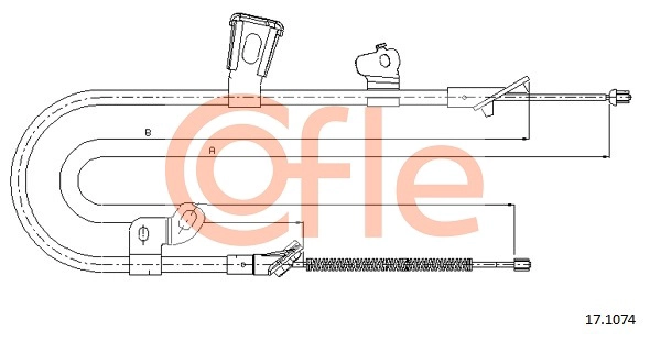 COFLE 92.17.1074 - Трос ручника