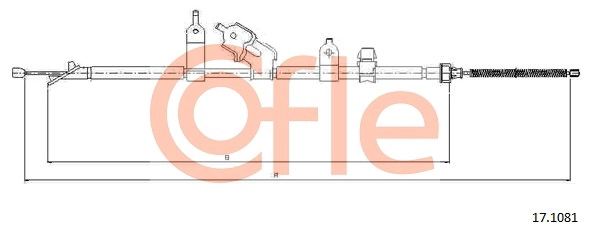 COFLE 92.17.1081 - Трос ручника