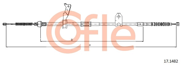 COFLE 92.17.1482 - Трос ручника