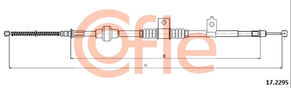 COFLE 92.17.2295 - Трос ручника