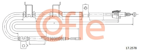 COFLE 92.17.2578 - Трос ручника