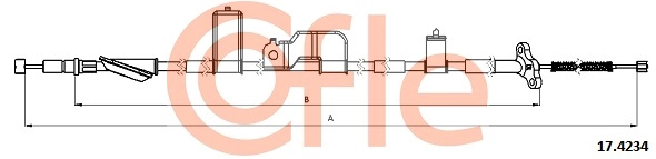 COFLE 92.17.4234 - Трос ручника
