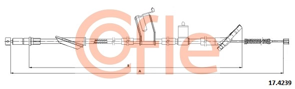 COFLE 92.17.4239 - Трос ручника