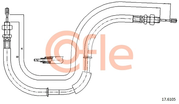 COFLE 92.17.6105 - Трос ручника