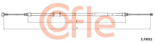 COFLE 92.1.FI032 - Трос ручника