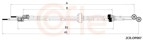COFLE 92.2CB.OP007 - Трос КПП