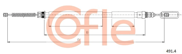 COFLE 92.491.4 - Трос ручника