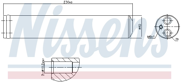 NISSENS 95241 - Осушитель кондиционера