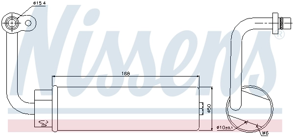 NISSENS 95445 - Осушитель кондиционера