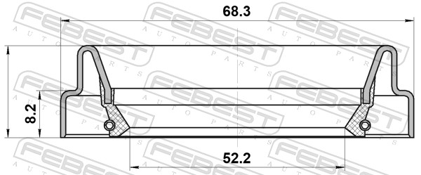 FEBEST 95FDY-54680808C - Сальник полуоси