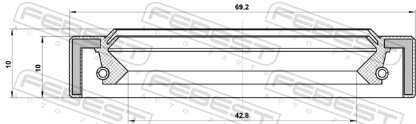 Сальник КПП