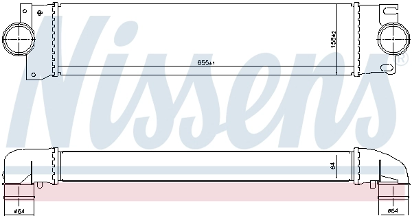 NISSENS 96071 - Интеркулер