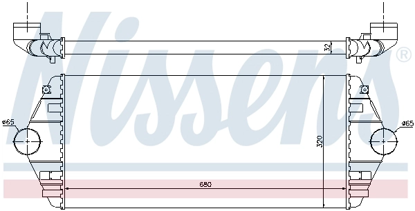 NISSENS 96849 - Интеркулер