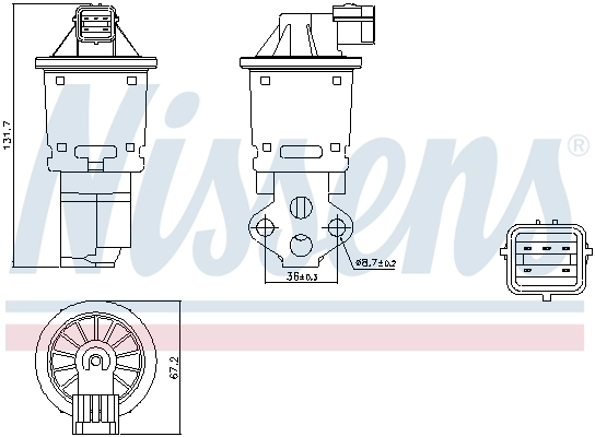 NISSENS 98247 - Клапан ЕГР