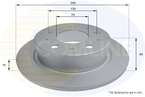 COMLINE ADC2835 - Тормозной диск Comline