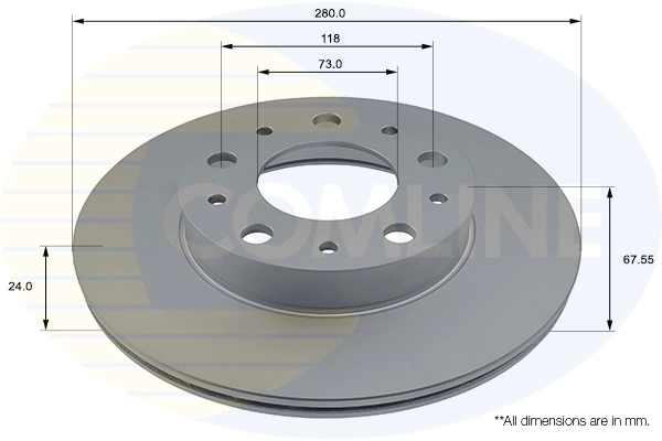 COMLINE ADC4002V - Тормозной диск Comline