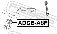 FEBEST ADSB-A8F - Втулки стабилизатора