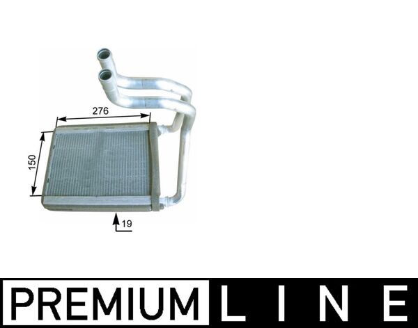 MAHLE AH 175 000P - Радиатор печки