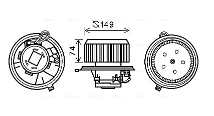 AVA QUALITY COOLING AL8138 - Моторчик печки