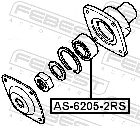 FEBEST AS-6205-2RS - Подшипник