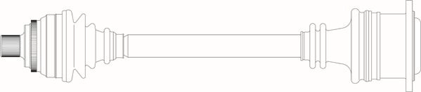 Приводной вал (полуось)