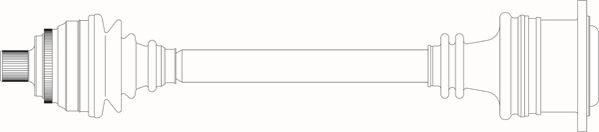 Приводной вал (полуось)