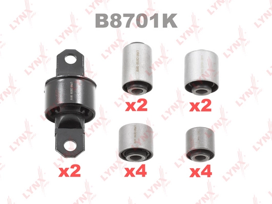 LYNXAUTO B8701K - Подвеска, рычаг независимой подвески колеса KIT