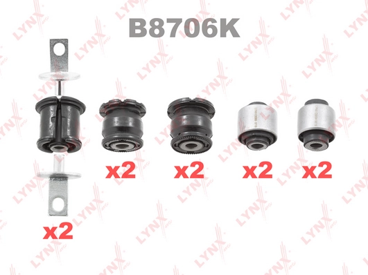 LYNXAUTO B8706K - Подвеска, рычаг независимой подвески колеса KIT
