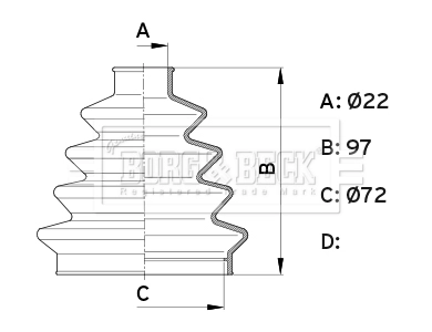 BORG BCB1007 - Пыльник шруса