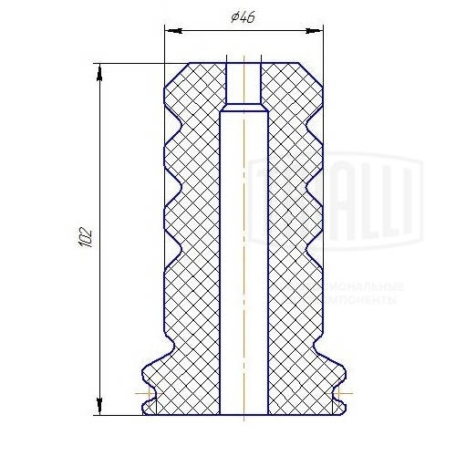 TRIALLI BCS 10102 - Пыльники и отбойники амортизатора