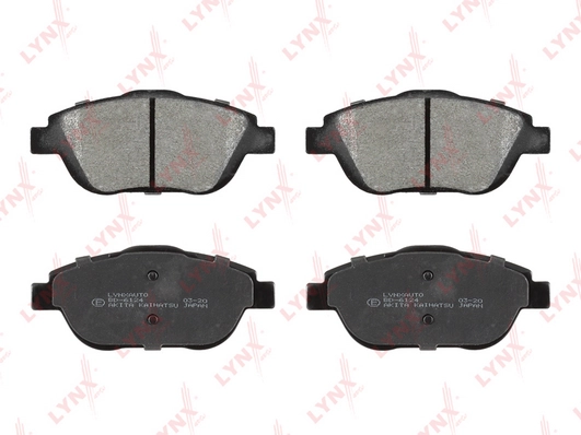LYNXAUTO BD-6124 - Тормозные колодки 