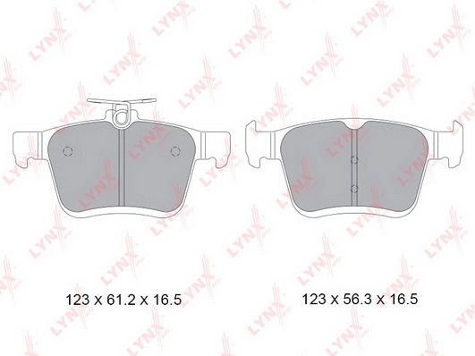 LYNXAUTO BD-8045 - Тормозные колодки 