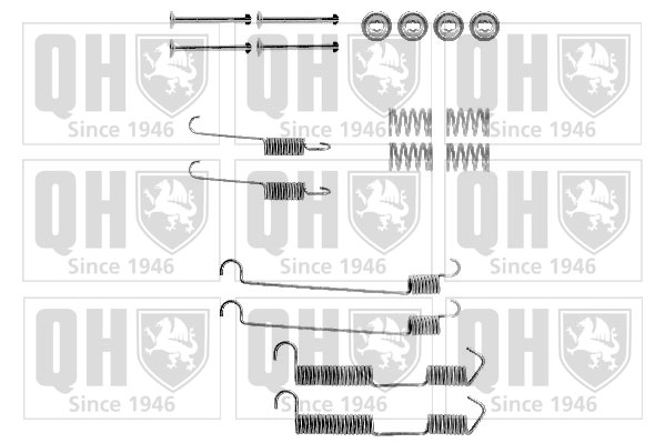 Ремкомплект тормозных колодок ручника