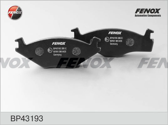 FENOX BP43193 - Тормозные колодки 