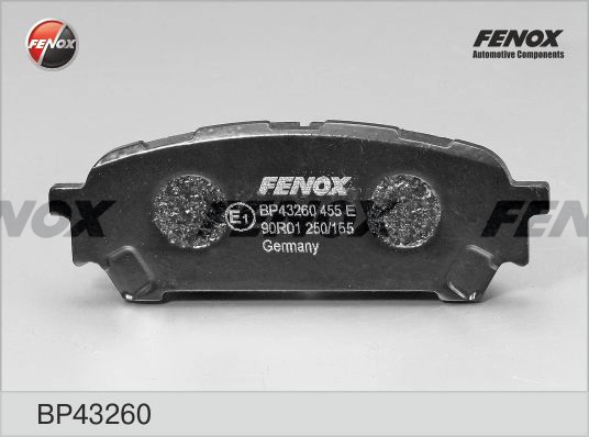 FENOX BP43260 - Тормозные колодки 