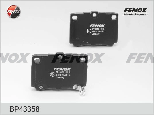 FENOX BP43358 - Тормозные колодки 