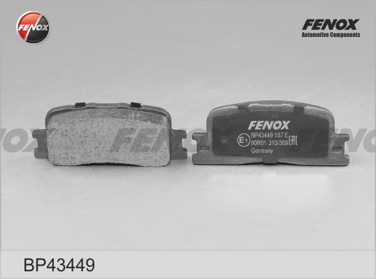 FENOX BP43449 - Тормозные колодки 